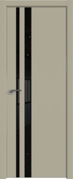 Межкомнатная дверь 16E, Шеллгрей, кромка ABS, черная, Экспорт