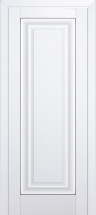 Межкомнатная дверь 23U, молдинг серебро, аляска