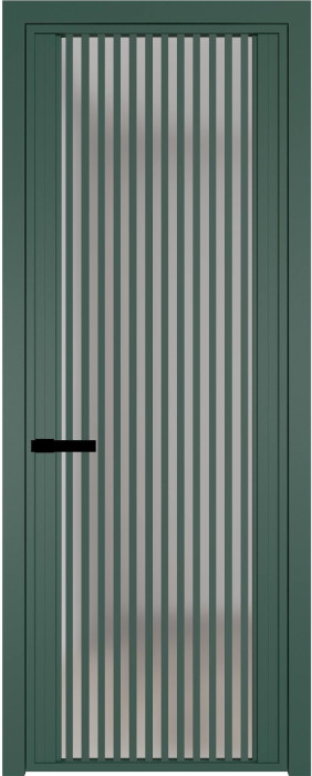 Межкомнатная дверь AGP-3, зеленая матовая, стекло закаленное 6 мм