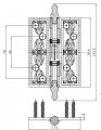 Петля Archie A030-G 4262 BL.SILVER
