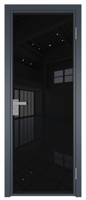 Межкомнатная дверь AG - 1 антрацит, черный триплекс Межкомнатная дверь AG - 1 антрацит, черный триплекс