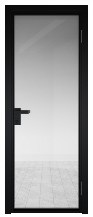 Межкомнатная дверь AG - 1 черный, прозрачное Межкомнатная дверь AG - 1 черный, прозрачное