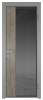 Межкомнатная дверь AG - 7 серый, планибель графит