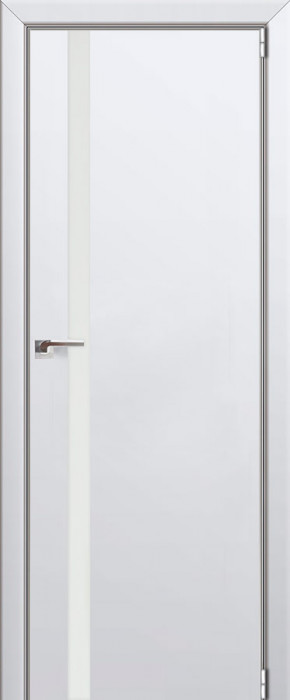 Межкомнатная дверь "6 Е", аляска, мат. с 4-х сторон