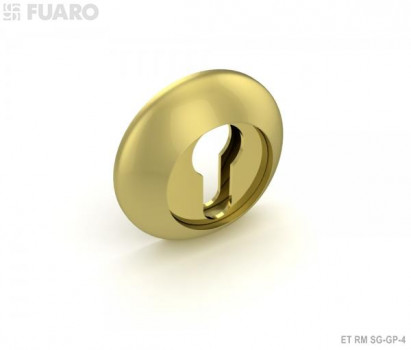 Накладка на цилиндр, золото матовое FUARO