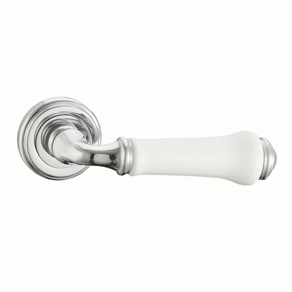 Ручка Vantage V31CP/HR хром-белая керамика Ручка Vantage V31CP/HR хром-белая керамика