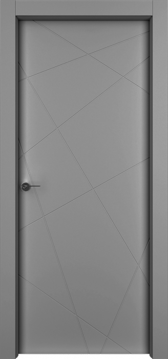 Межкомнатная дверь "Гео", пг, серый
