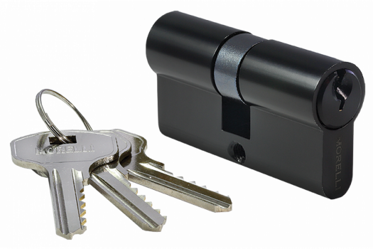 Цилиндр, ключ, черный