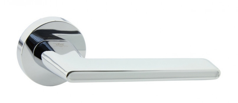 Ручка ARNI "Комета", хром/белый