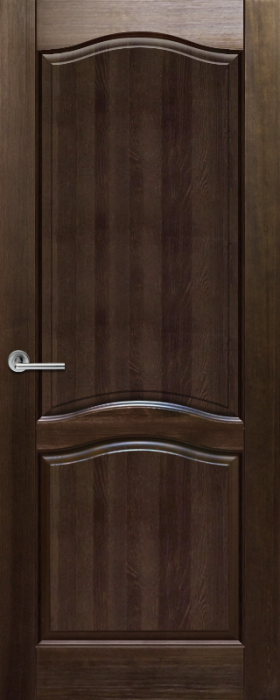 Межкомнатная дверь Лео, пг, темный орех