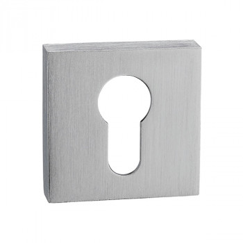 Накладка на цилиндр ARNI квадратная E-15, матовый хром