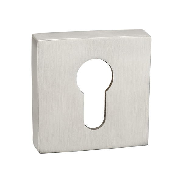 Накладка на цилиндр ARNI квадратная E-15, матовый никель