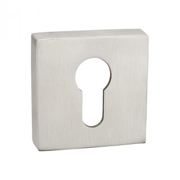 Накладка на цилиндр ARNI квадратная E-15, матовый никель